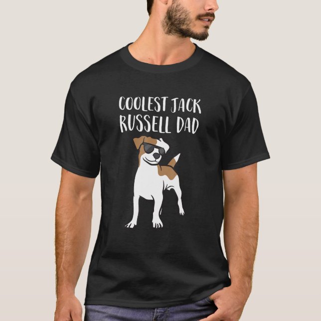 Camiseta Coolest Jack Russel Dad (Anverso)