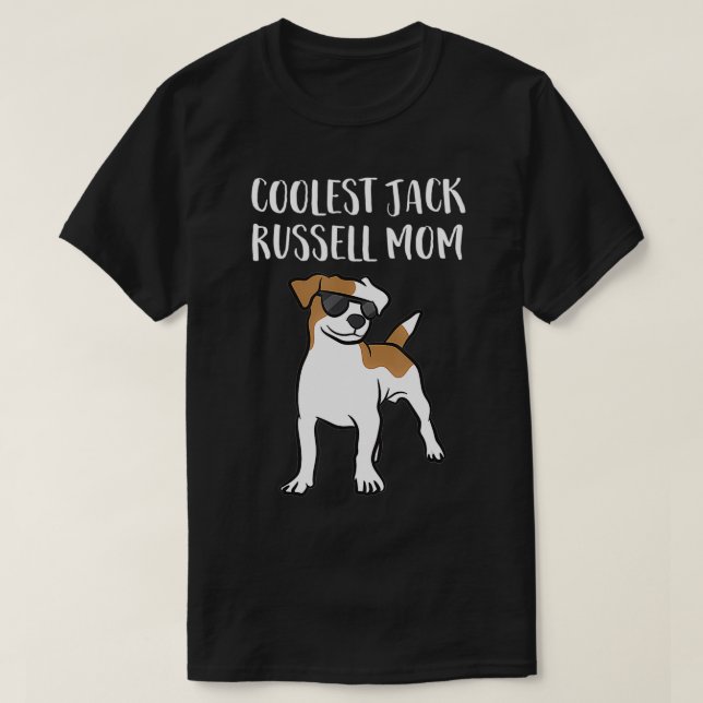 Camiseta Coolest Jack Russel Mom (Diseño del anverso)
