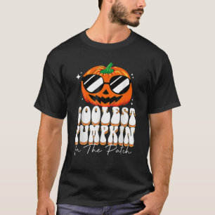 Camiseta Coolest Pumpkin In The Patch Boys Retro Groovy Hal