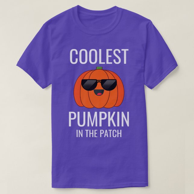 Camiseta Coolest Pumpkin In The Patch Funny Cool Pumpkin Ha (Diseño del anverso)