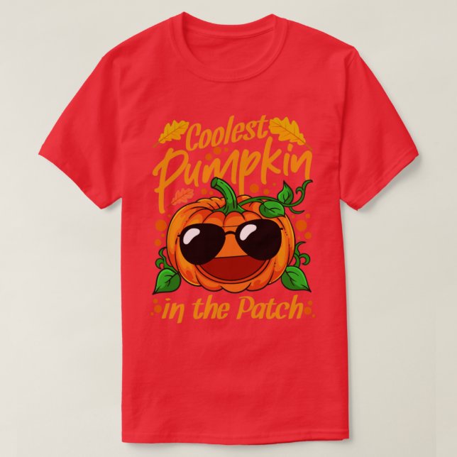 Camiseta Coolest Pumpkin In The Patch Halloween2 (Diseño del anverso)