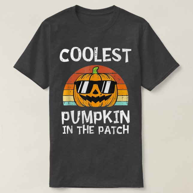 Camiseta Coolest Pumpkin In The Patch Halloween For Boys Gi (Diseño del anverso)