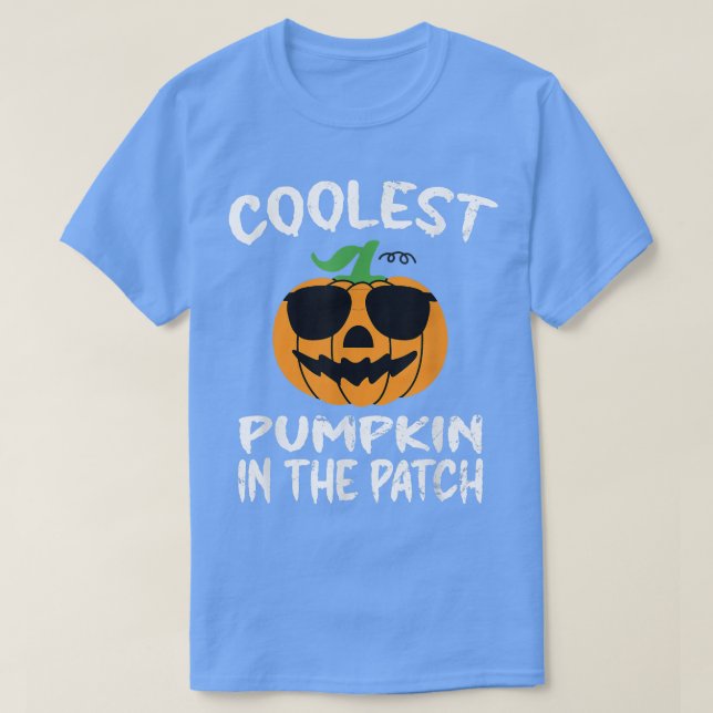 Camiseta Coolest Pumpkin In The Patch Halloween Funny Boys  (Diseño del anverso)