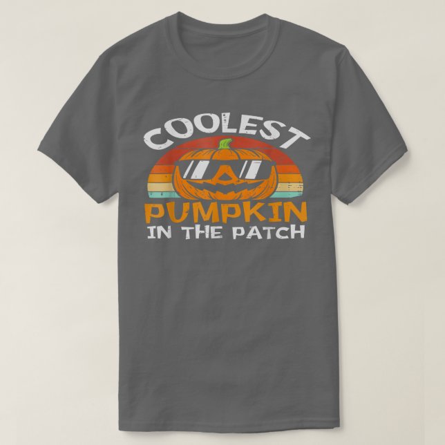 Camiseta Coolest Pumpkin In The Patch Halloween Toddler Boy (Diseño del anverso)