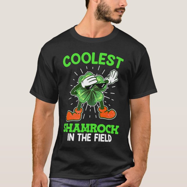 Camiseta Coolest shamrock St Patrick's Day (Anverso)