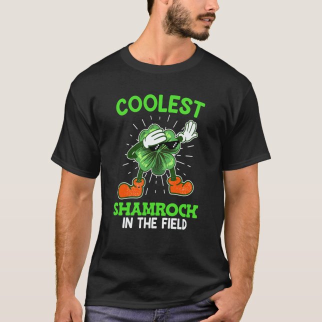 Camiseta Coolest shamrock St Patrick's Day (Anverso)