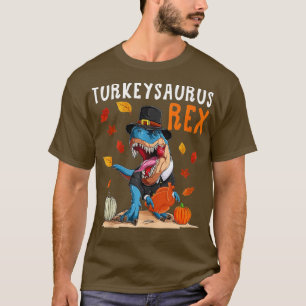 Camiseta Coolest Turkey Trex Dinosaur Happy Thanksgiving Bo
