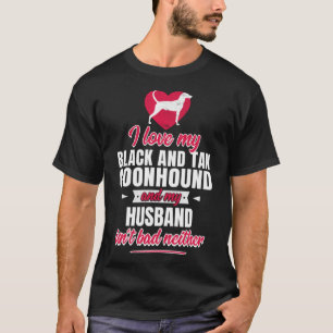 Camiseta Coonhound Negro Y Tan