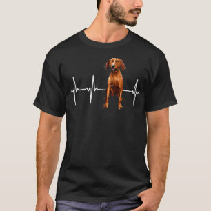 Camiseta Coonhound Redbone Heartbeat Dog Lover Zip