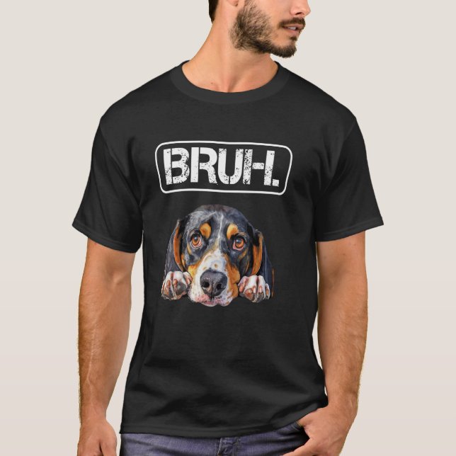 Camiseta Coonhound Walker Tree Bruh Amante de Perros Divert (Anverso)