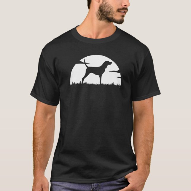 Camiseta Coonhound Walker Tree perro retro  9 (Anverso)