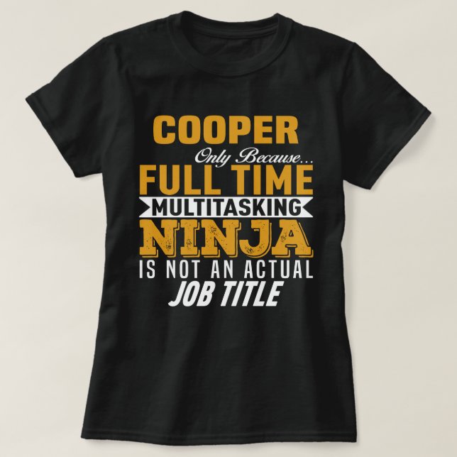 Camiseta Cooper (Diseño del anverso)