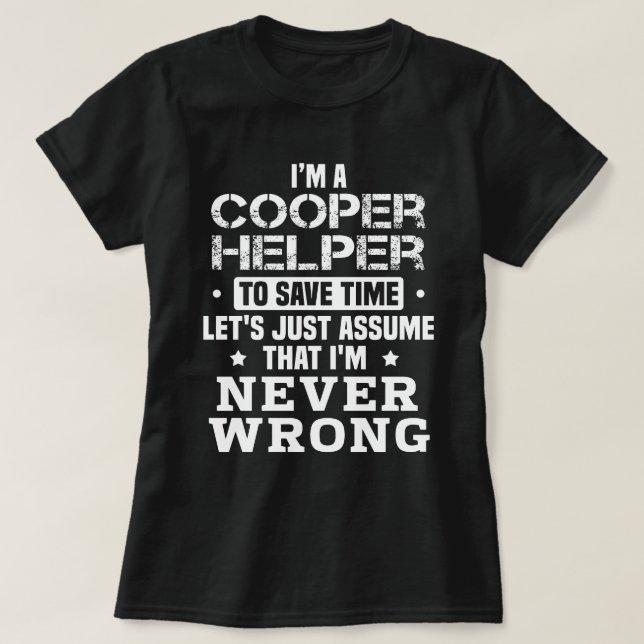 Camiseta Cooper Helper (Diseño del anverso)