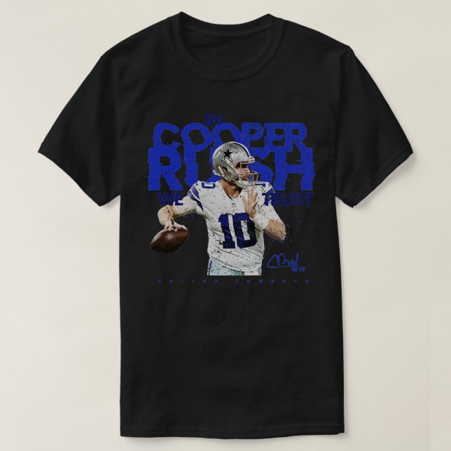 Camiseta Cooper RushA Retro Quarterback TShirt (Diseño del anverso)
