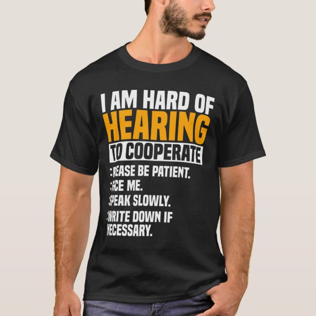 Camiseta Cooperar Con Implante De Ayuda Auditiva De Concien (Anverso)