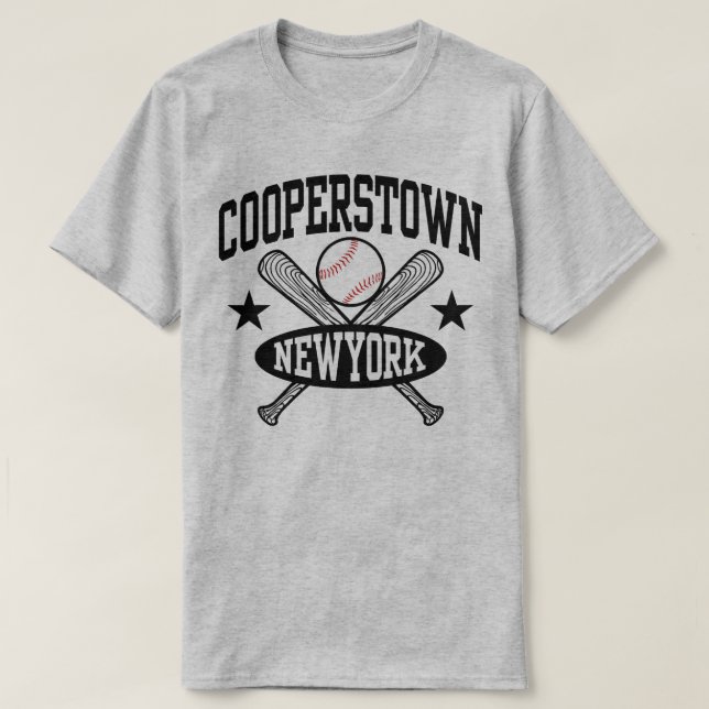 Camiseta Cooperstown New York (Diseño del anverso)
