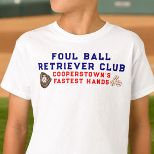 Camiseta Cooperstown Siblings Foul Ball Retriever Club Name