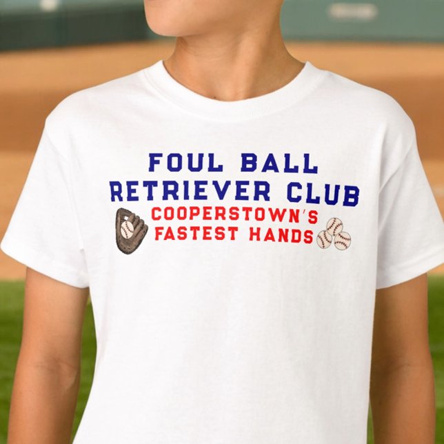 Camiseta Cooperstown Siblings Foul Ball Retriever Club Name (Subido por el creador)