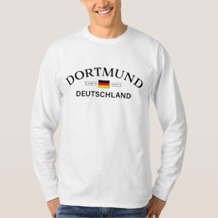 Camiseta Coordenadas de Dortmund Deutschland Alemán