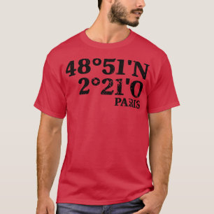 Camiseta Coordenadas de París