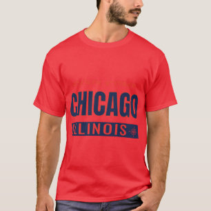 Camiseta Coordenadas GPS de Chicago Chi-Town Ciudad Ventosa
