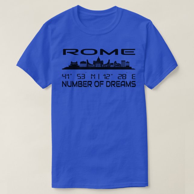 Camiseta Coordenadas GPS de la silueta de la línea aérea de (Diseño del anverso)