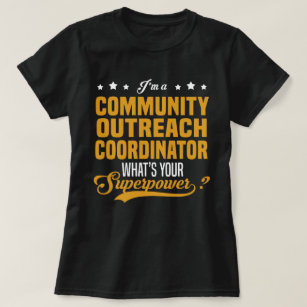 Camiseta Coordinador de actividades de extensión comunitari