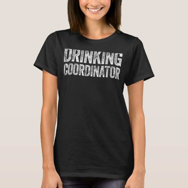 Camiseta Coordinador de bebidas Gracioso (Anverso)