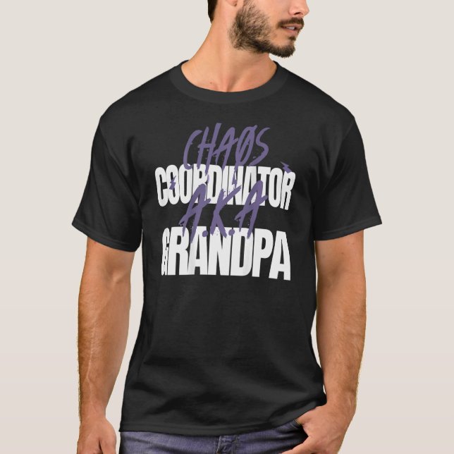 Camiseta Coordinador de caos a un abuelo de K (Anverso)