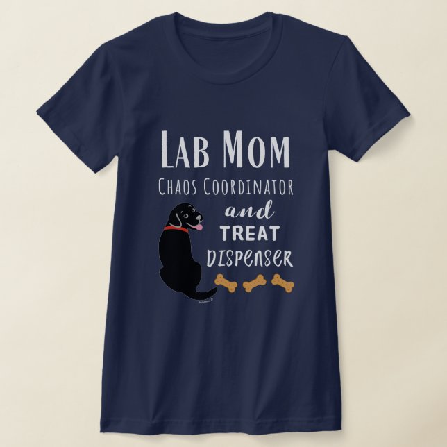 Camiseta Coordinador de caos de Lab Mom Black Labrador (Distribución)