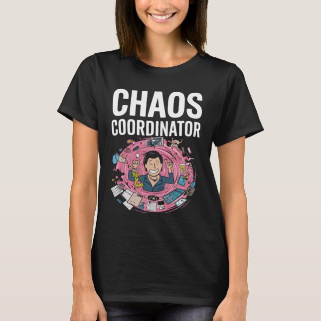 Camiseta Coordinador de Caos Divertido (Anverso)