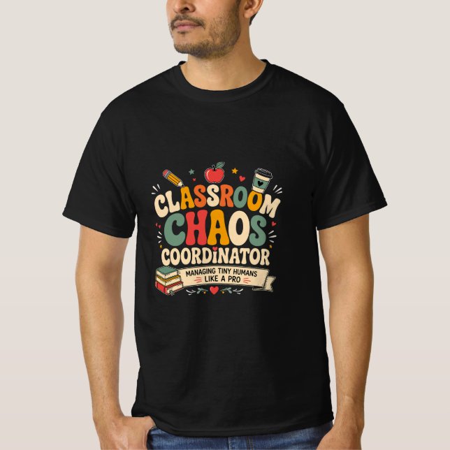 Camiseta Coordinador de Caos en el Aula (Anverso)