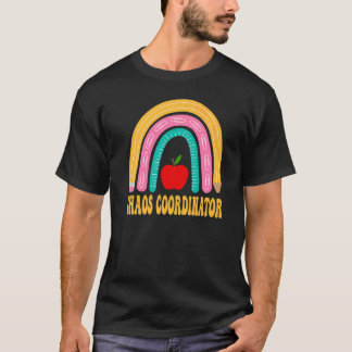 Camiseta Coordinador de Caos Lápiz Arcoíris De Vuelta Al Co