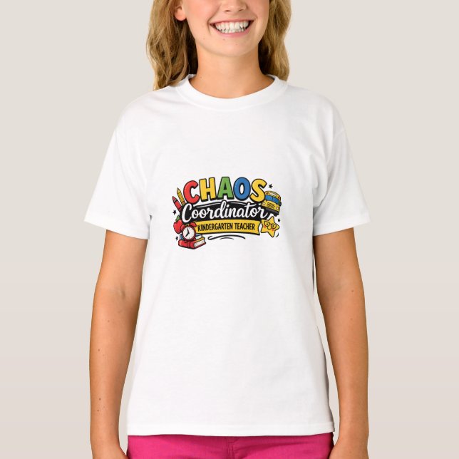 Camiseta Coordinador de Caos Personalizado Profesor  (Anverso)