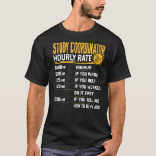 Camiseta Coordinador de estudios Clínicos de tasa horaria