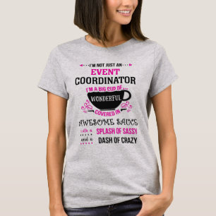 Camiseta Coordinador de eventos Maravillosa e Impresionante