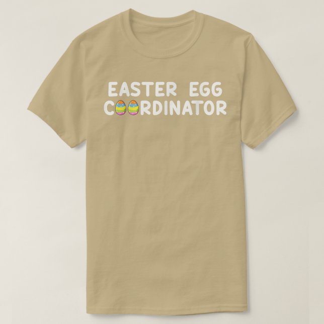 Camiseta Coordinador de Huevos de Pascua Chicas niños adole (Diseño del anverso)