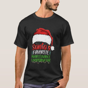 Camiseta Coordinador de mantenimiento favorito de Santa Sed
