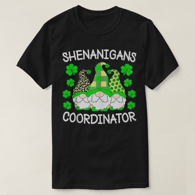Camiseta Coordinador de Shenanigans Día de los Patrocinador (Diseño del anverso)