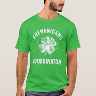 Camiseta Coordinador de Shenanigans Día de San Patricio Té 