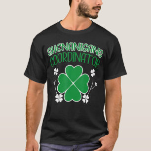 Camiseta Coordinador de Shenanigans Funny St Patricks Day 2