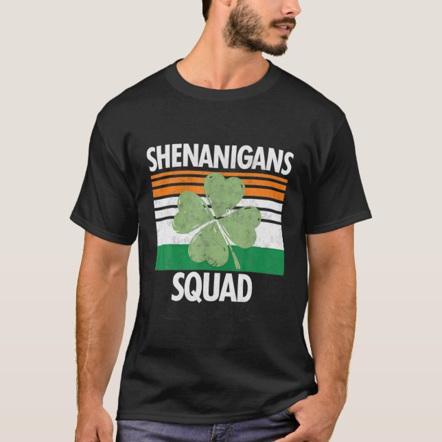 Camiseta Coordinador de Shenanigans Funny St Patricks Day T (Anverso)