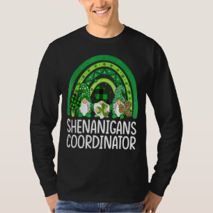 Camiseta Coordinador de Shenanigans Gnomies Patricks Day Gn
