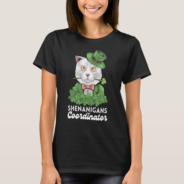 Camiseta Coordinador de Shenanigans Profesor Cat St Patrick (Anverso)