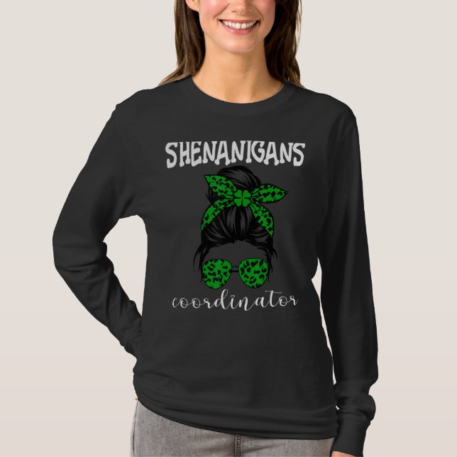 Camiseta Coordinador de Shenanigans Profesor Funny St Patri (Anverso)