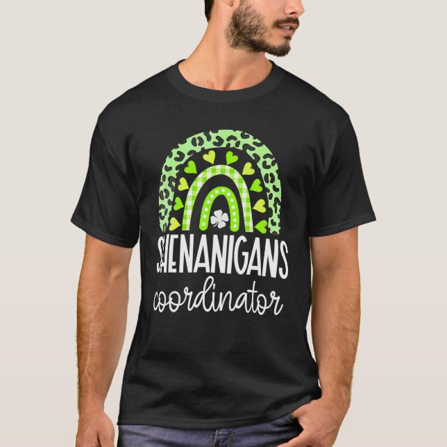 Camiseta Coordinador de Shenanigans Rainbow St Patrick's Da (Anverso)