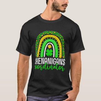 Camiseta Coordinador de Shenanigans Rainbow St Patrick's Da