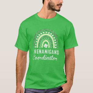 Camiseta Coordinador de Shenanigans Rainbow St Patricks Day