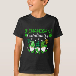 Camiseta Coordinador de Shenanigans, St Patricks Day Gnomes