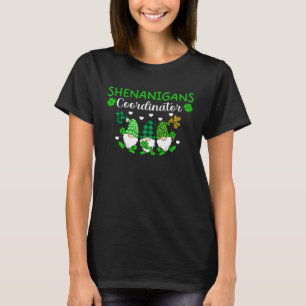 Camiseta Coordinador de Shenanigans St Patricks Day Gnomes 